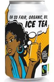 Napój gazowany o smaku herbaty ice tea fair trade (puszka)